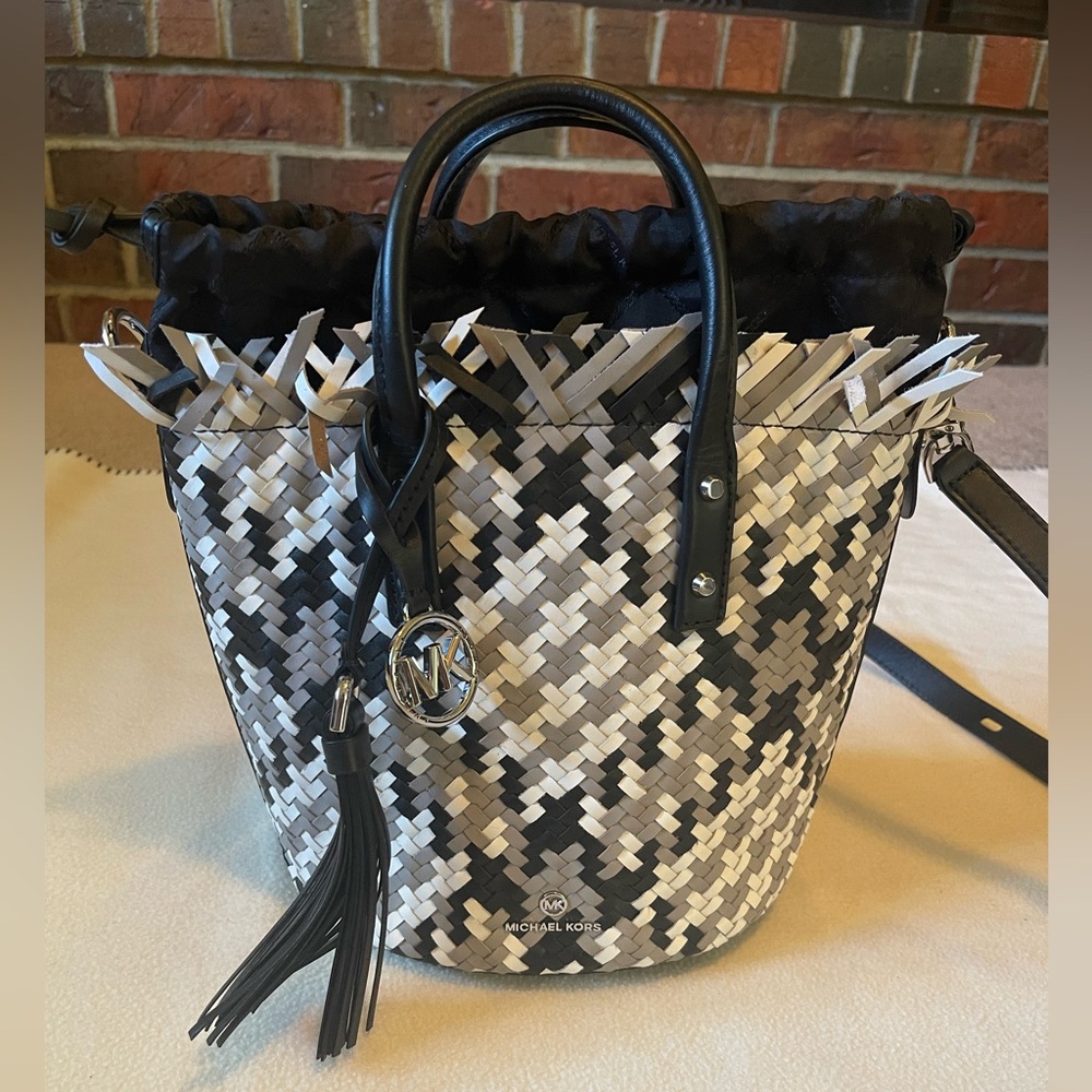 Michael Kors woven bag - never worn, brand new,  but no tags. Perfect condition